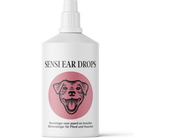 Sensipharm® Sensi Ear Drops - Oordruppels Hond & Kat - Oorreiniger bij Oorsmeer & Oormijt - 100 ml