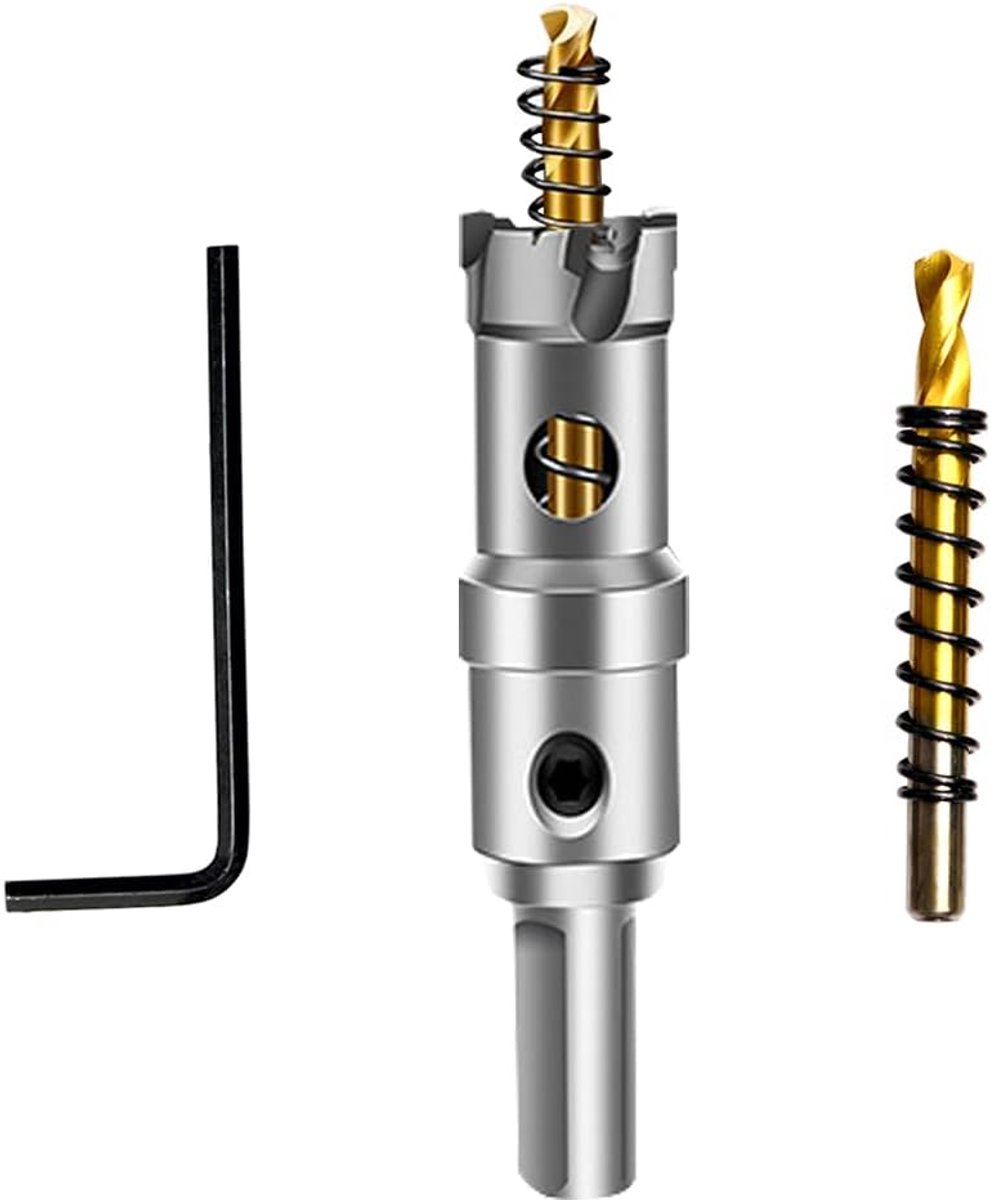 16mm TCT Hardmetal Drill Saw Set, Metaal Gatzaag Boor, TCT-boor Gatzaag, Ideaal Voor Gaten In Roestvrij Staal, IJzer, Hout, Kunststof