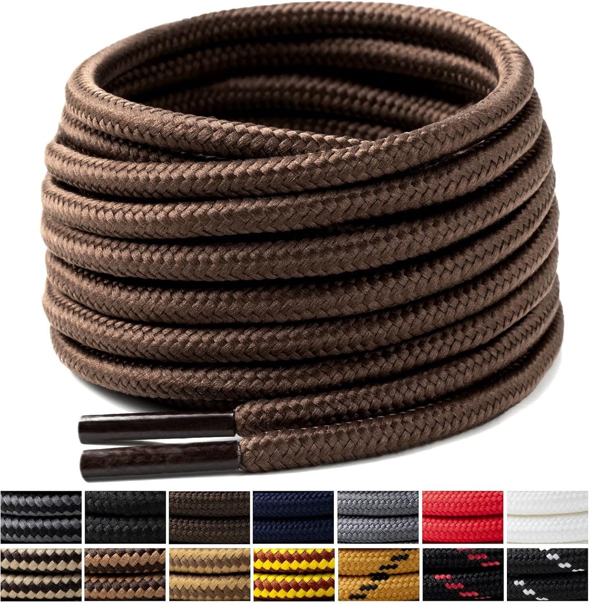 Schoenveters 4 mm Heavy Duty en Duurzame Hiking Werkschoenen Schoenveters