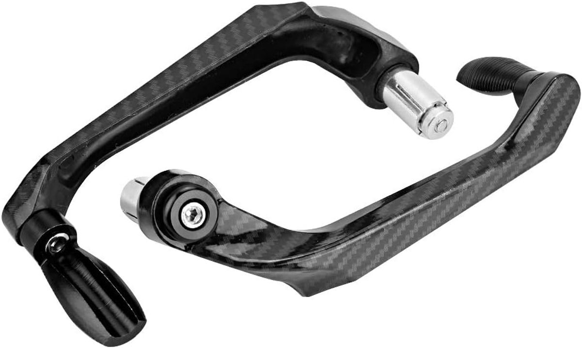 22mm/7/8 inch Universele Motorfiets Stuur Rem Beschermer Koppelingshendel Guard CNC Aluminiumlegering voor Motocross Motorfiets Off-Road Fiets in 5 Kleuren(Zwart)