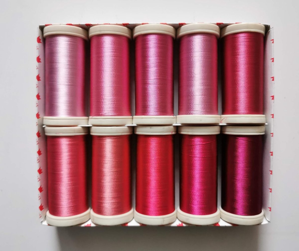 Rozen (Set 8) 10 Spoel Pack - Prinses Borduurgaren 1000m Rayon 40's
