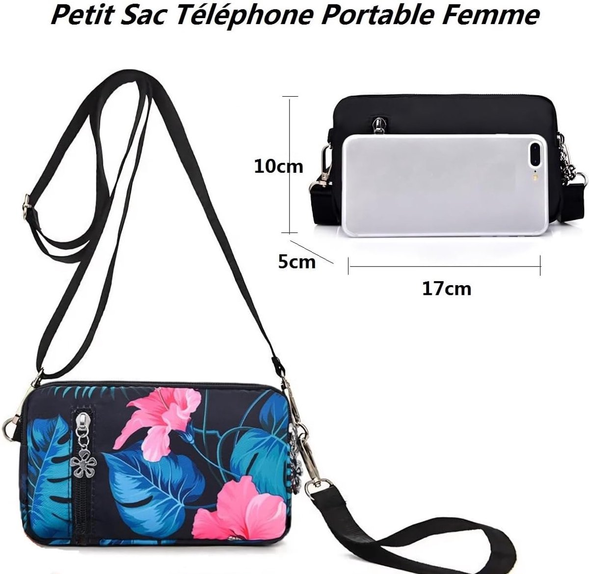 schoudertas voor dames, kleine telefoontas voor dames, kleine portemonnee, schoudertas, telefoon, crossbody tas