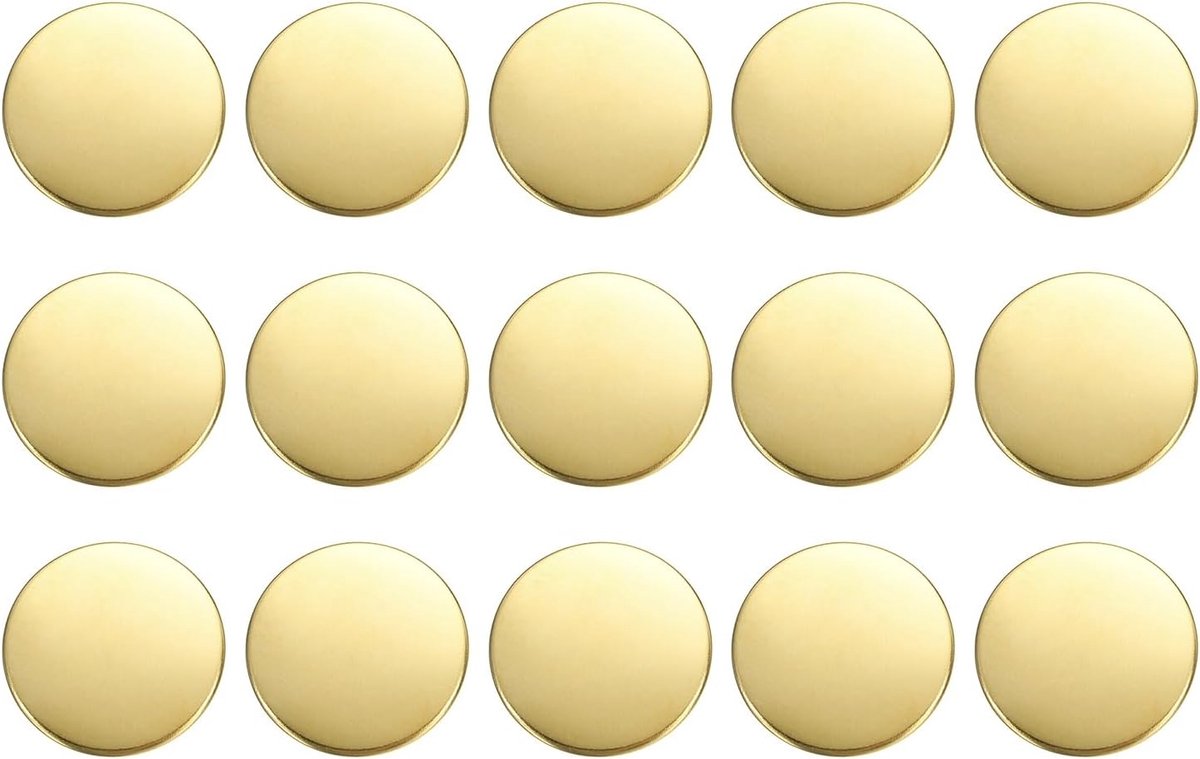 Knopen 23 mm messing vervangende naai-knopen voor blazer kostuums, kledingdecoratie, accessoires, doe-het-zelf, goud
