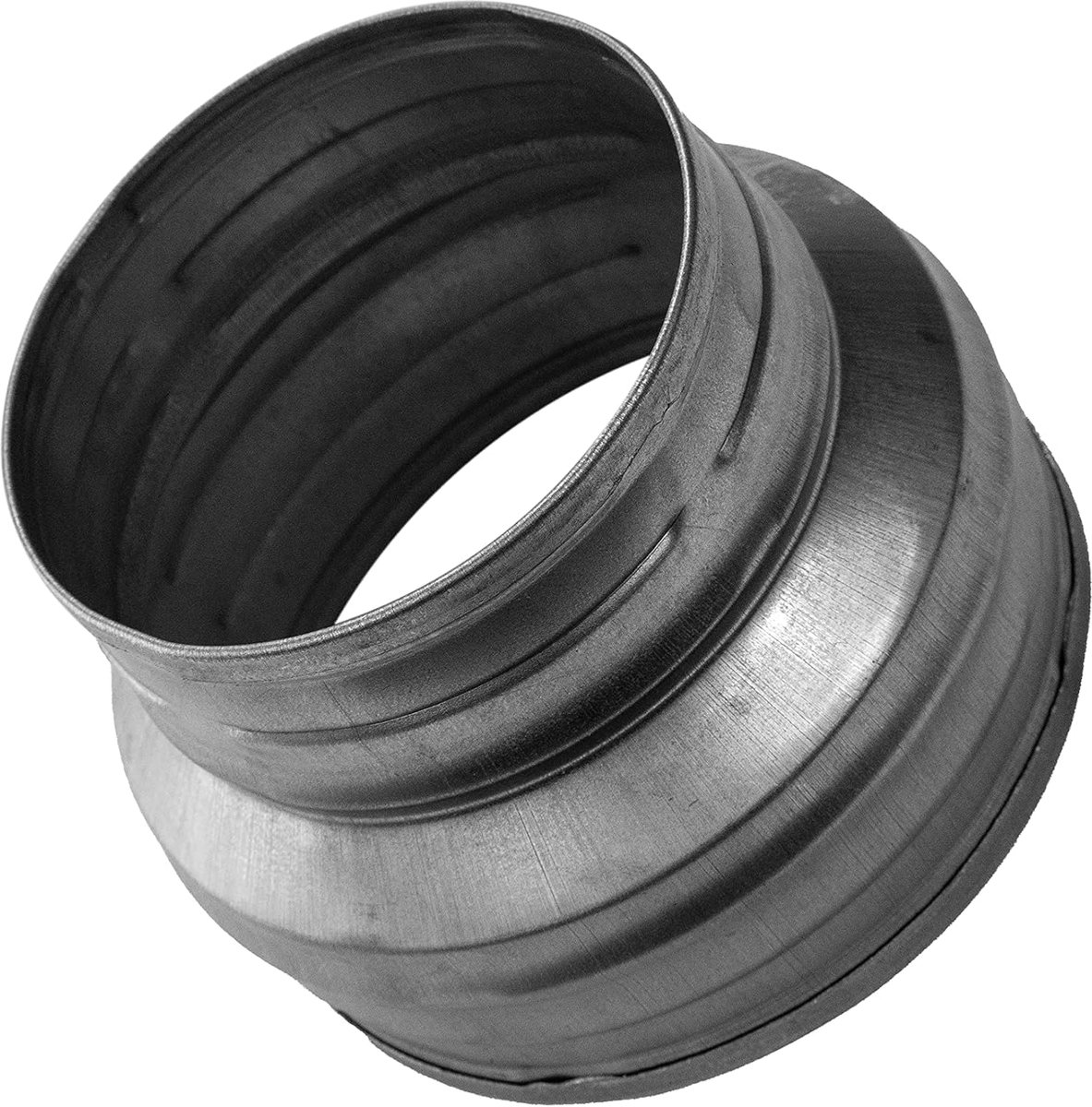 Systems 160 mm naar 100 mm buisverloopadapter, reductieconnector voor HVAC-ventilatiesystemen, luchtleiding, afvoerbuis, airconditioningsconnector, ronde buisreductie/verloopstuk