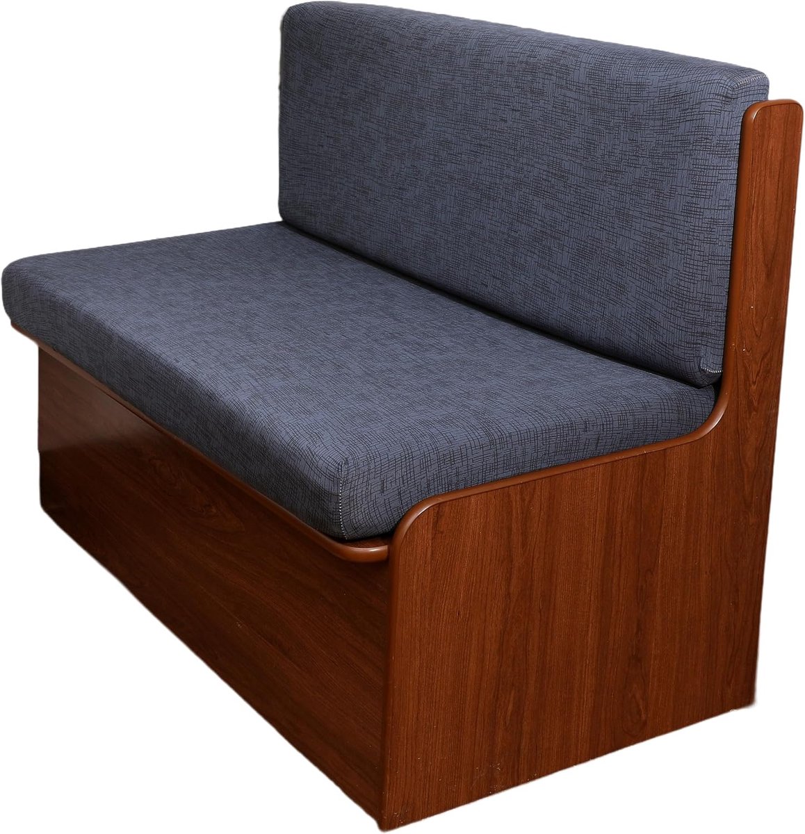 Zittingsbeschermer voor de camper, Elastische bankbekleding voor camper Eettafelkussenhoezen Vervangende hoezen voor caravan, 1 x zitbankbeschermer en 1 x rugleuningbeschermer (Grijs)