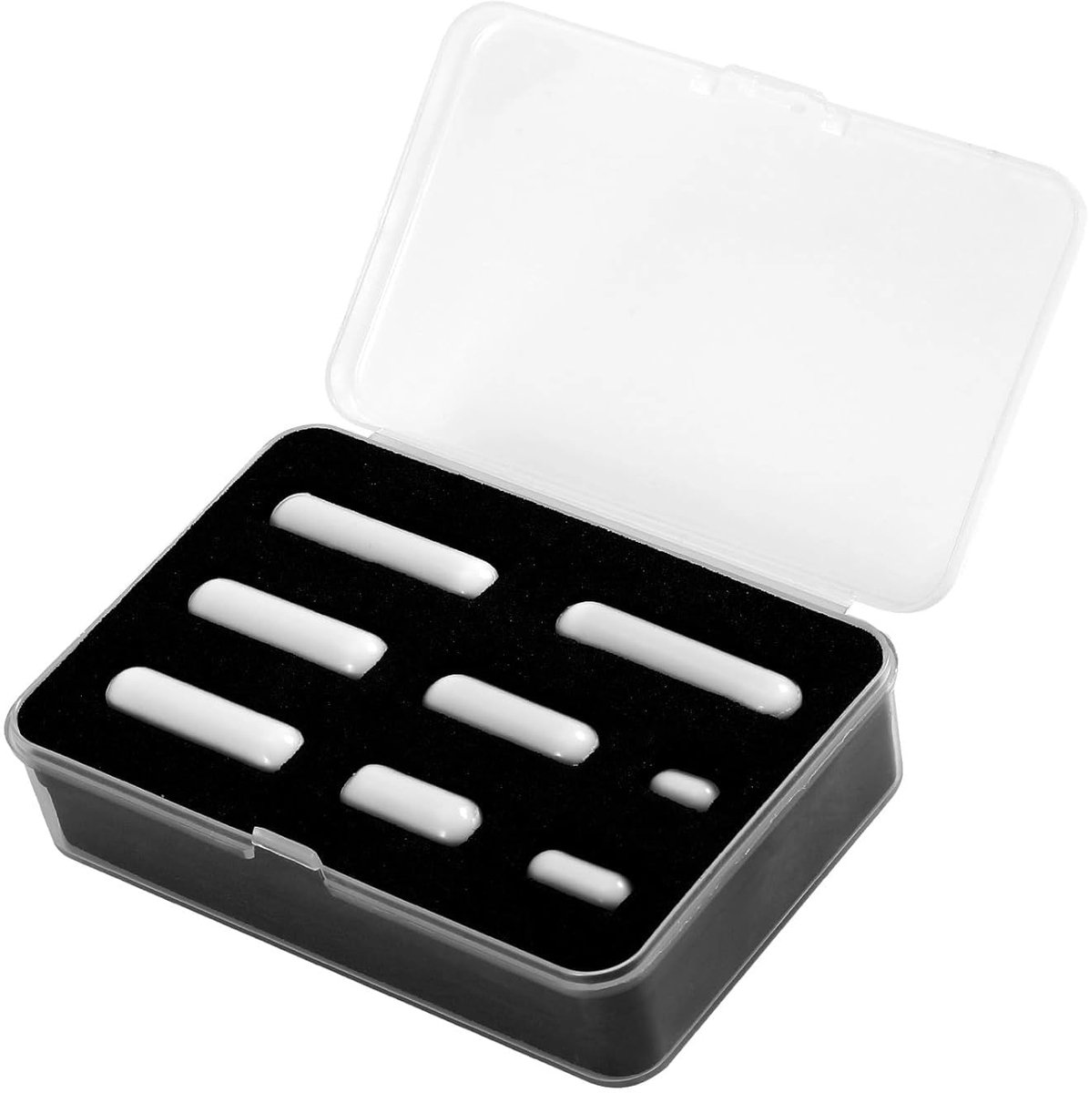 Magnetische roerstaafjes, 8 stuks, 10-35 mm, hittebestendig, hoog magnetisme voor magneetroerders, automixer en laboratorium