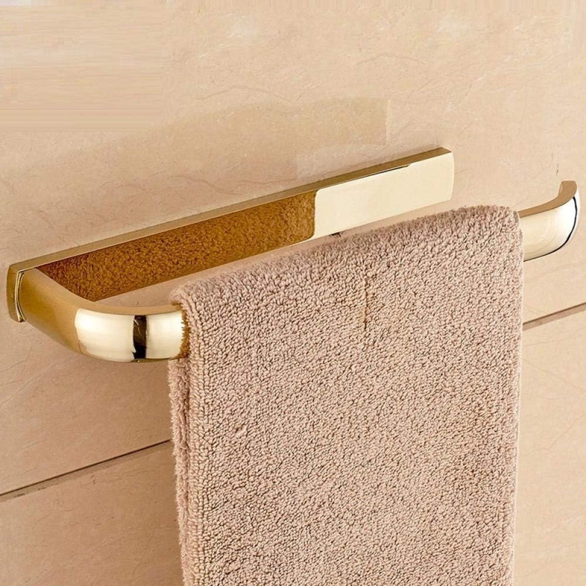 Handdoekhouder Badkamer, European Style Badkamer handdoek Rack, Hardware Hanger Geheel Koperen Europese Handdoekring Gouden Handdoek Hangende Handdoekring