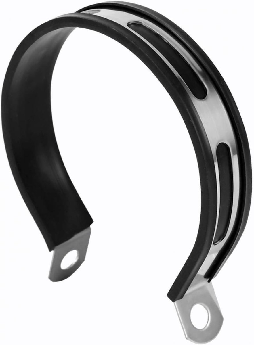 Motorfiets Uitlaatpijp Beugel Roestvrijstalen Uitlaatdemper Hanger Beugel Halve Cirkel Motorfiets Uitlaat Onderdelen Uitlaatdemper Demper Pijp Beugel
