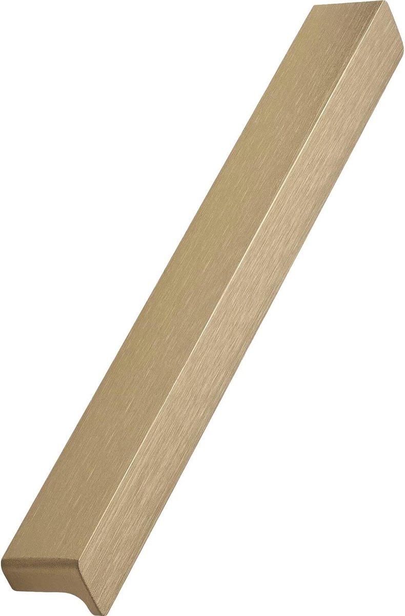 Greeplijst Elan LA160 mm, meubelgreep om vast te schroeven, kastgreep, breedte 200 mm, aluminium messing geborsteld