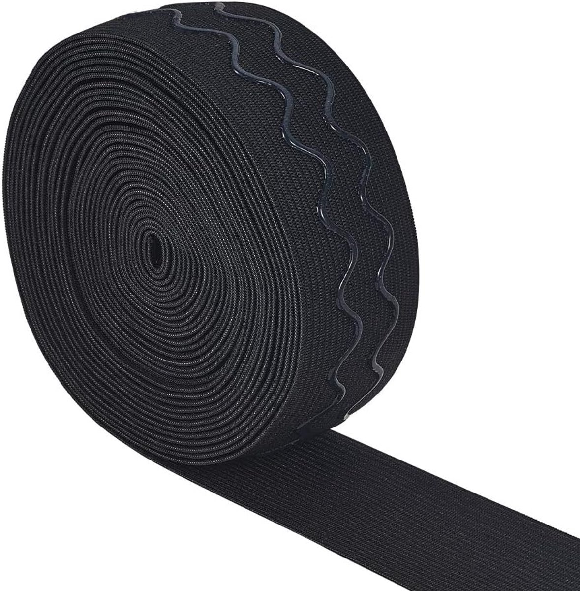 6 yards 36 mm breed antislip siliconen voor het naaien van kleding, zwart
