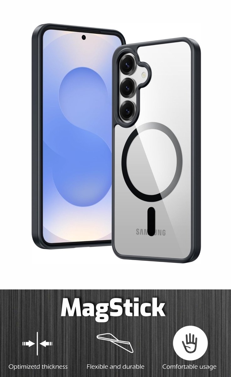 Swissten Metallic Magstick hoesje - Geschikt voor SM-S948B - Black