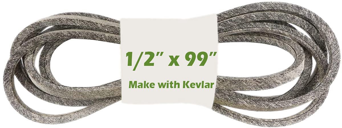 1/2 "x99" grasmaaier snijdek riem aandrijfriem maken met Kevlar compatibel met MTD 754-0440 954-0440 Toro 94-4291