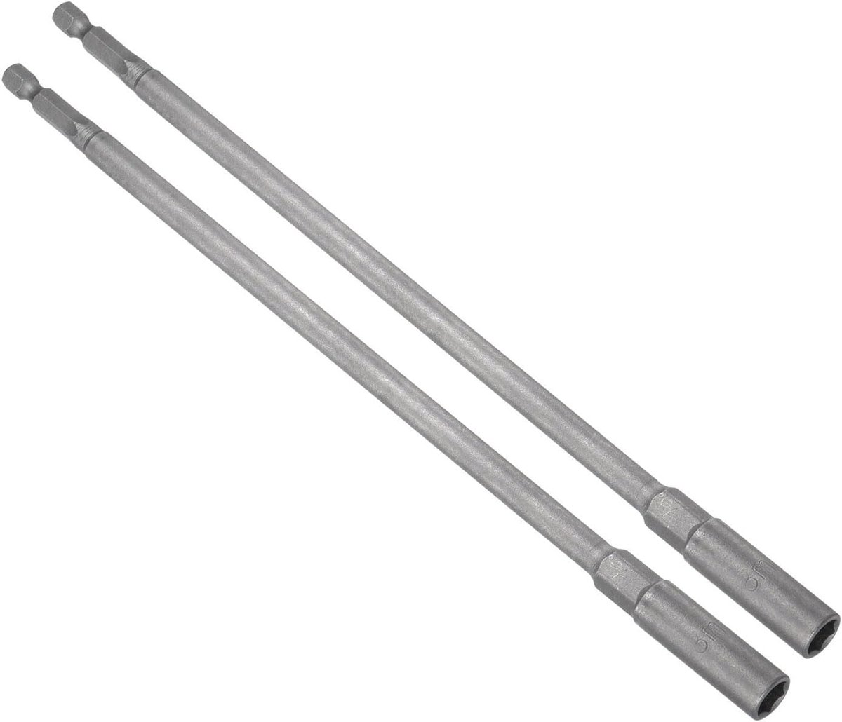 Moer Setter Driver Bit, 8 mm Metrisch 250 mm Lengte 1/4" schacht, CR-V No-Magnetische Rechte Schacht Setter Boren - (Toepassingen: voor Auto Reparatie) - 2 stuks