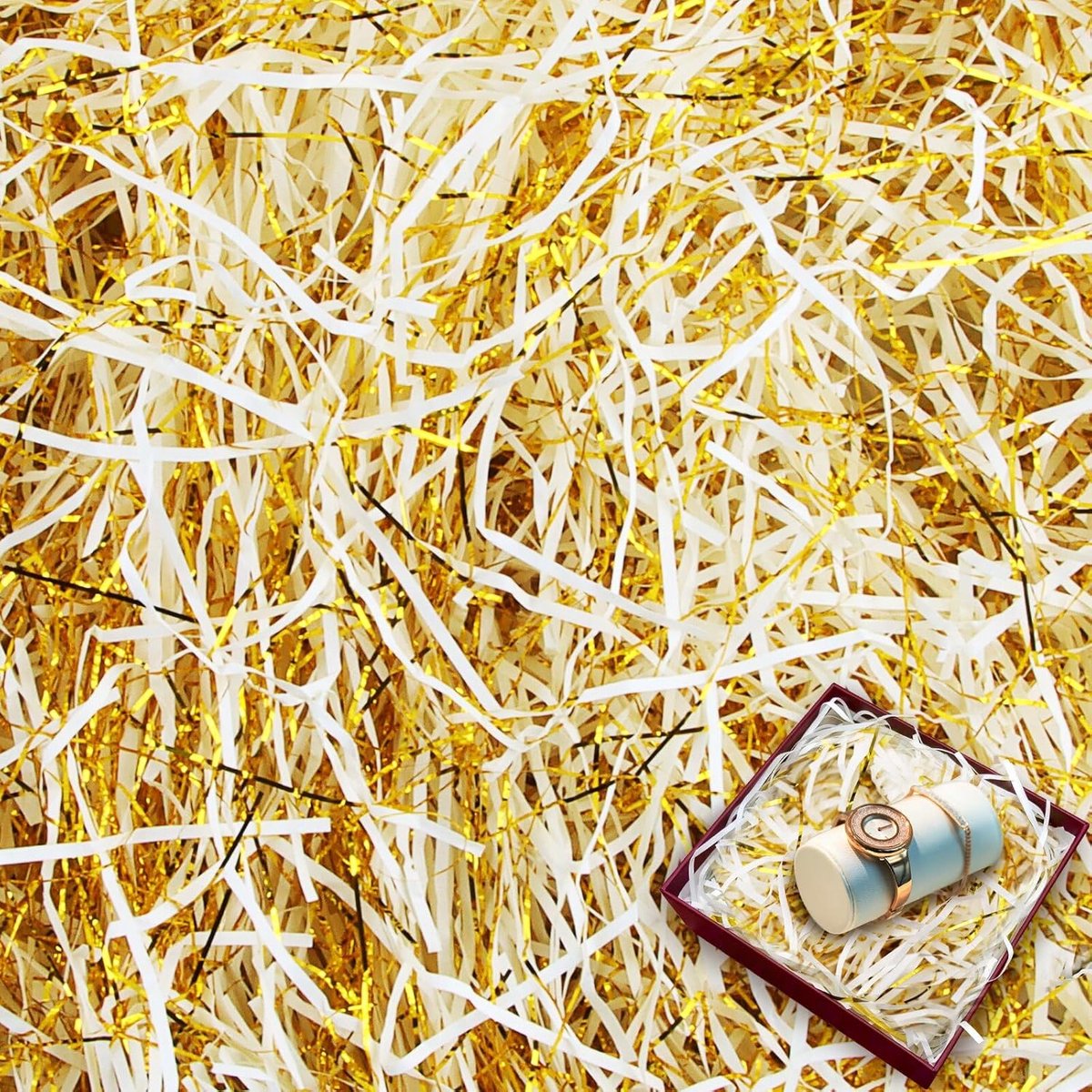 Zijdepapier, dellyy versnipperd papier, mandjes, vulmateriaal, geschenkdozen, Raffia Shred zijdepapier voor Kerstmis, verjaardag, Pasen