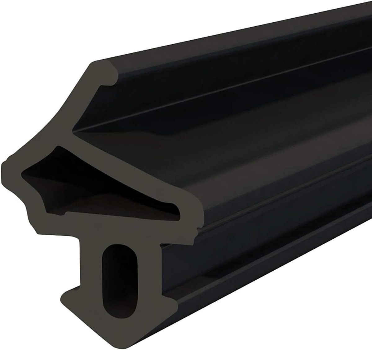 S-1172 Aluplast raamafdichting, zwarter rubberen afdichtingstape, kunststof afdichtingen, aluminium profielafdichting, voor pvc ramen en deuren, 50 m
