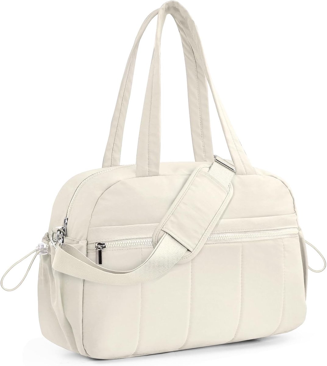 20L Sporttas voor Vrouwen Meisjes, Kleine Reis Duffel Tas met Natte Zak, Gewatteerde Puffer Tas Handbagage Persoonlijke Item Tas voor Weekend Overnachting Sport Vliegtuig Woon-werkverkeer Werk