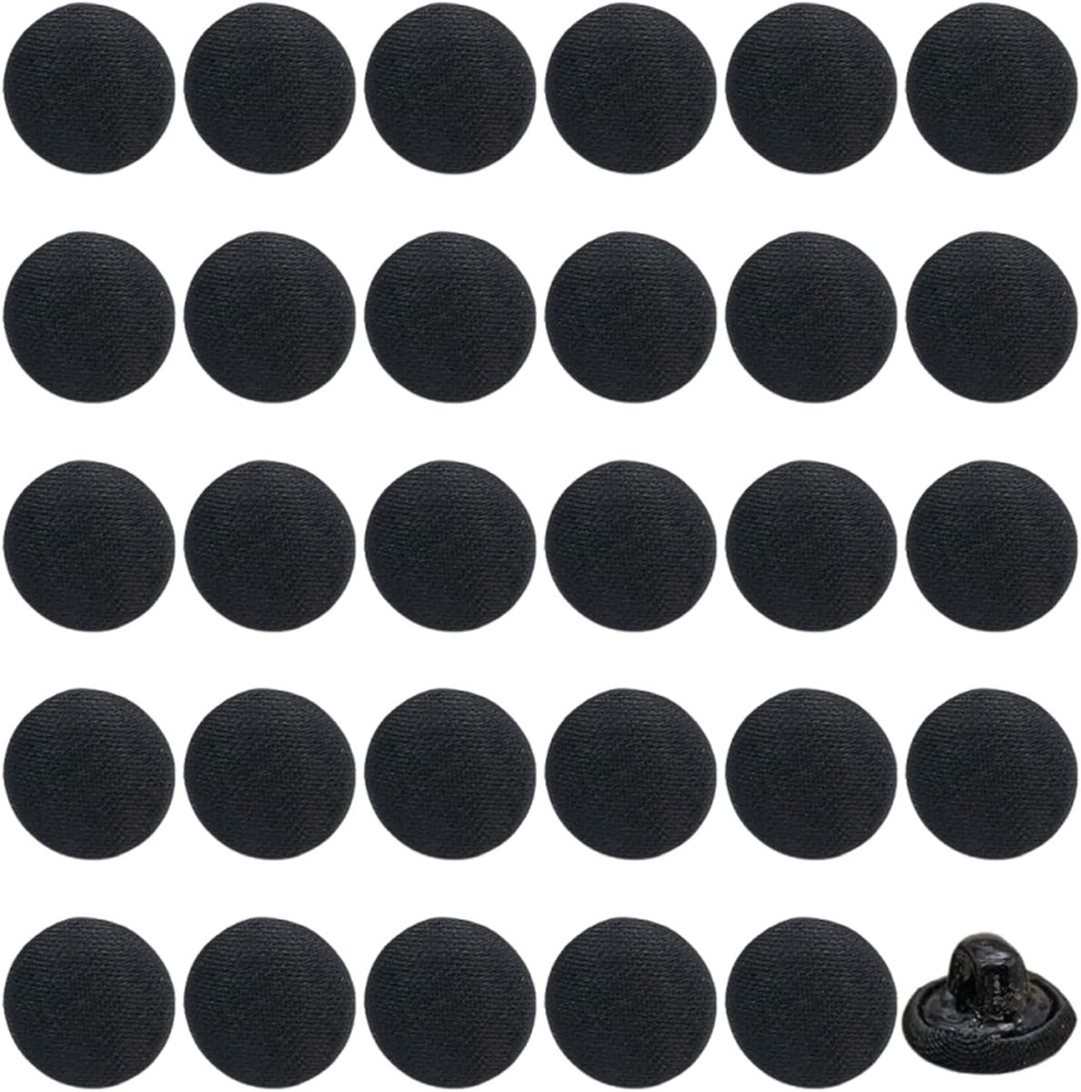 Knopen, ronde stoffen knopen, doe-het-zelf naaiknoppen, kleding naaien knoppen, kleding decoratie
