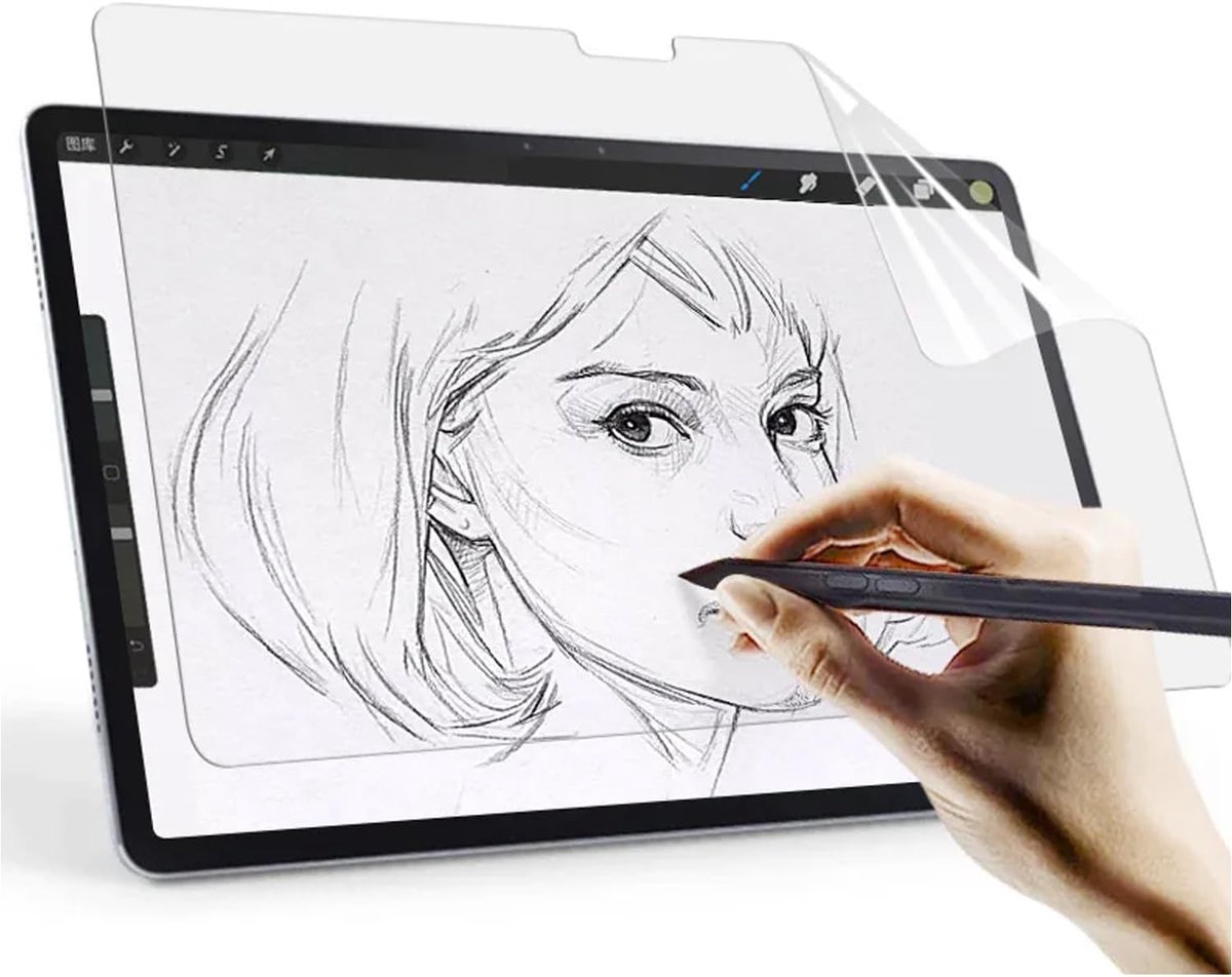2 stuks papieren beschermfolie voor Samsung Galaxy Tab S6 Lite 10,4 inch 2022/2020, PET-matte papierfolie, displaybescherming, papier schrijfgevoel [verblindingsvrij]