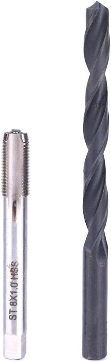 Schroefdraadreparatieset, 20-delig. M8x1 tapset van roestvrij staal, schroefdraadreparatieset voor binnendraad om de inzethuls te repareren, typische toepassingen voor hoogspanningsschakelaars — afbeelding 3