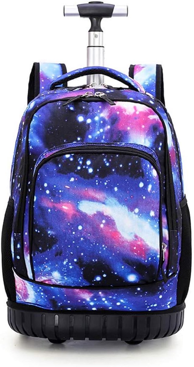 Kinderen jongen trolley rugzak schooltas trolley nylon schooltrolley met wielen rugzakken met wielen