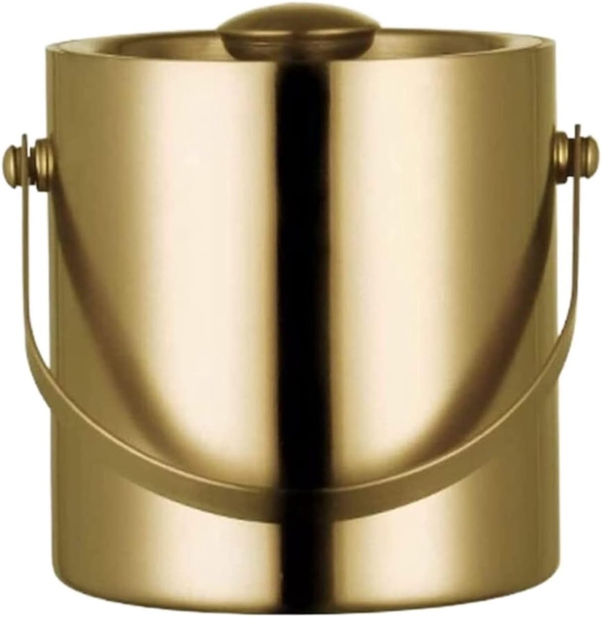 RVS IJsemmer Met Deksel Champagne Emmer Voor Bar Champagne Emmer IJsblokjesemmer (Color : Gold, Size : 2L)