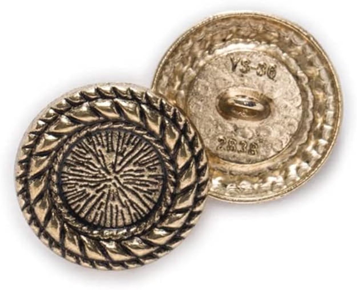 5 stuks vintage retro ronde schacht metalen patroon knopen voor naaien kleding DIY ambachtelijke decoratie