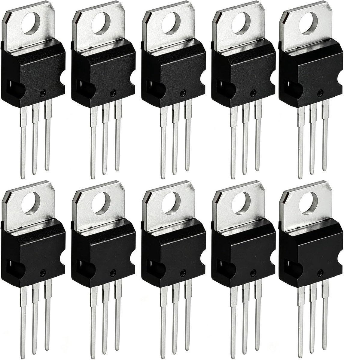 10 Stuks L7805 Spanningsregelaars, L7805 Lm7805 7805 Lineaire Positieve Spanningsregelaar 5V 1.5A Tot 220 3-Terminal Spanningsstabilisator Transistor Stabiliserende Ic-Chip