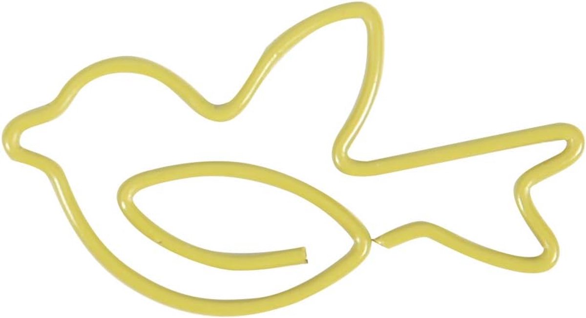 Clips, gouden vogel gladde metalen paperclips voor kantoor, bruiloft, vrouwen, meisjes, kinderen, studenten, 3 x 2 cm