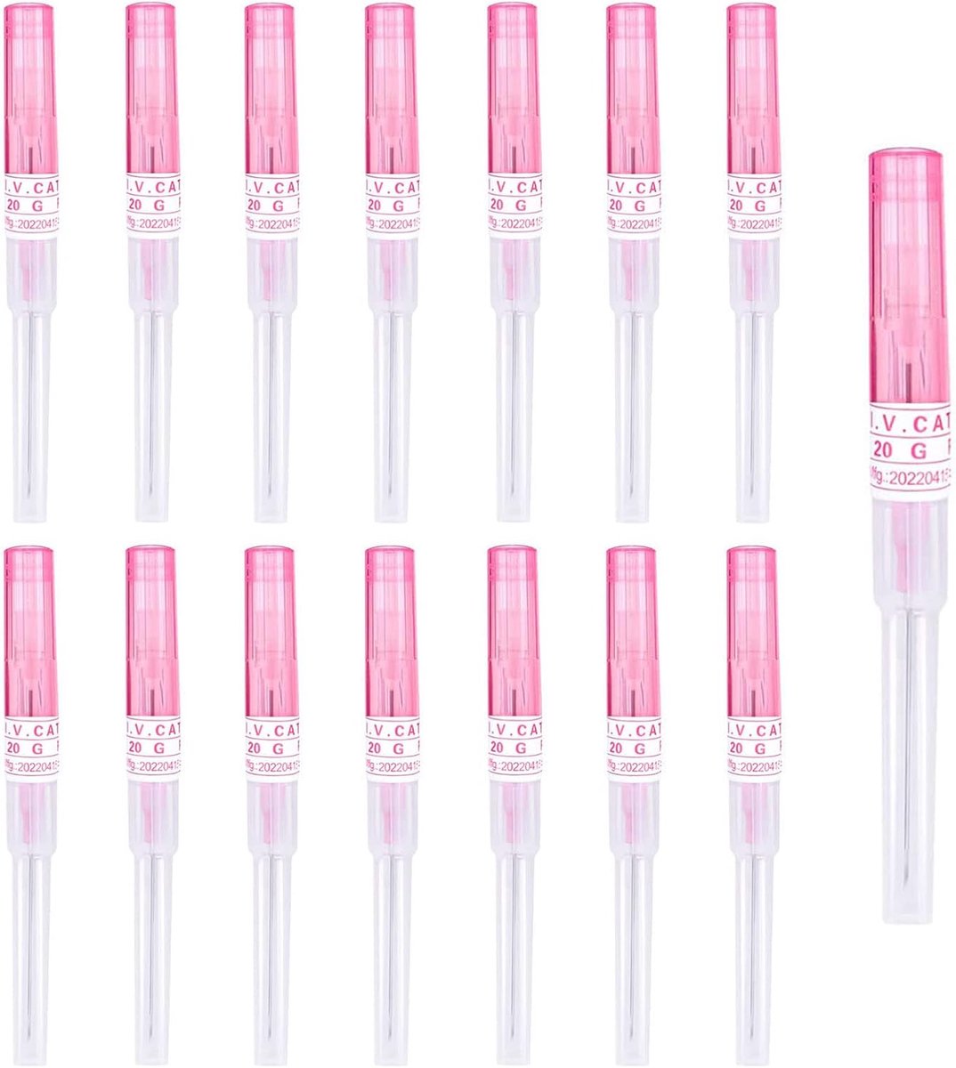 Piercing naalden wegwerp 14G 16G 18G 20G naalden katheter piercingsnaalden gereedschap voor tong lip neus navel piercing accessoires set