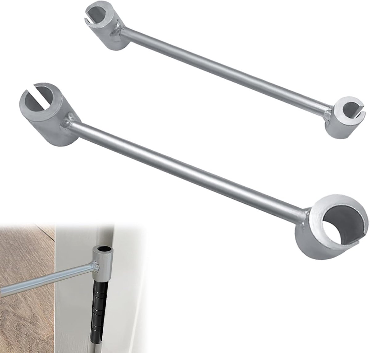 2-pack deurscharnier aanpassingsgereedschap, 2-in-1 dubbelkoppig deurscharniergereedschap, robuust scharnieraanpassingsgereedschap, handgereedschap, deuraanpassingsgereedschap voor
