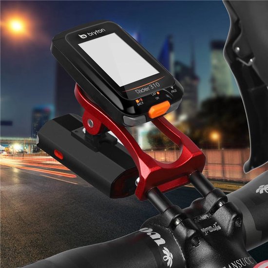 West Biking LED Voorlamp - Achterlamp - Fietslamp - GoPro-houder - Garmin Bryton fietscomputer - 300 Lumen - Oplaadbaar-red WEST BIKING — afbeelding 3