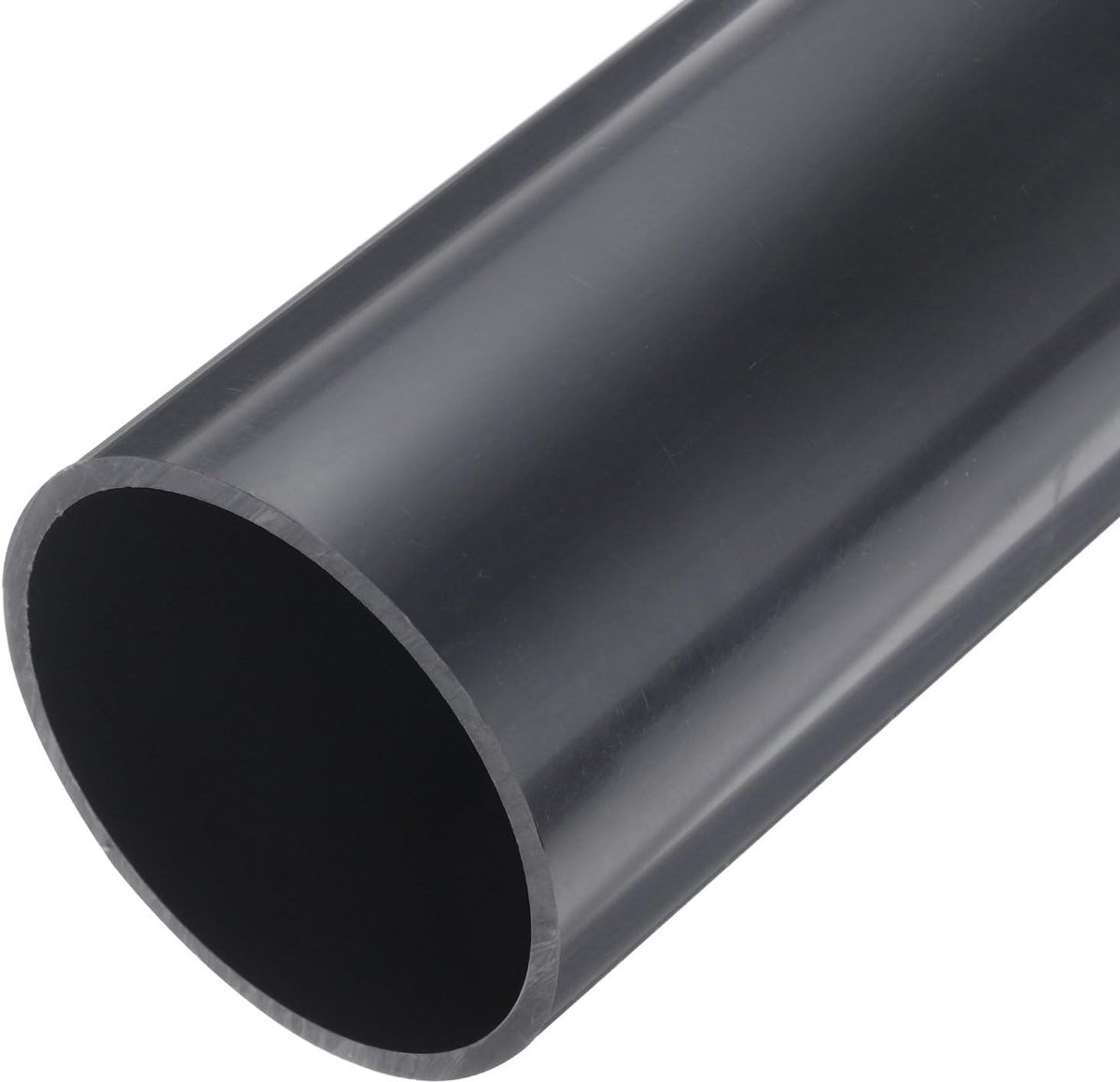 Pvc-buis, ronde buis, 3 inch, hardware-buisleiding, 81,2 mm, ID, 89 mm, OD, 23 cm lengte, donkergrijs, hoge slagvastheid, voor waterbuis, handwerk, kabelhoes