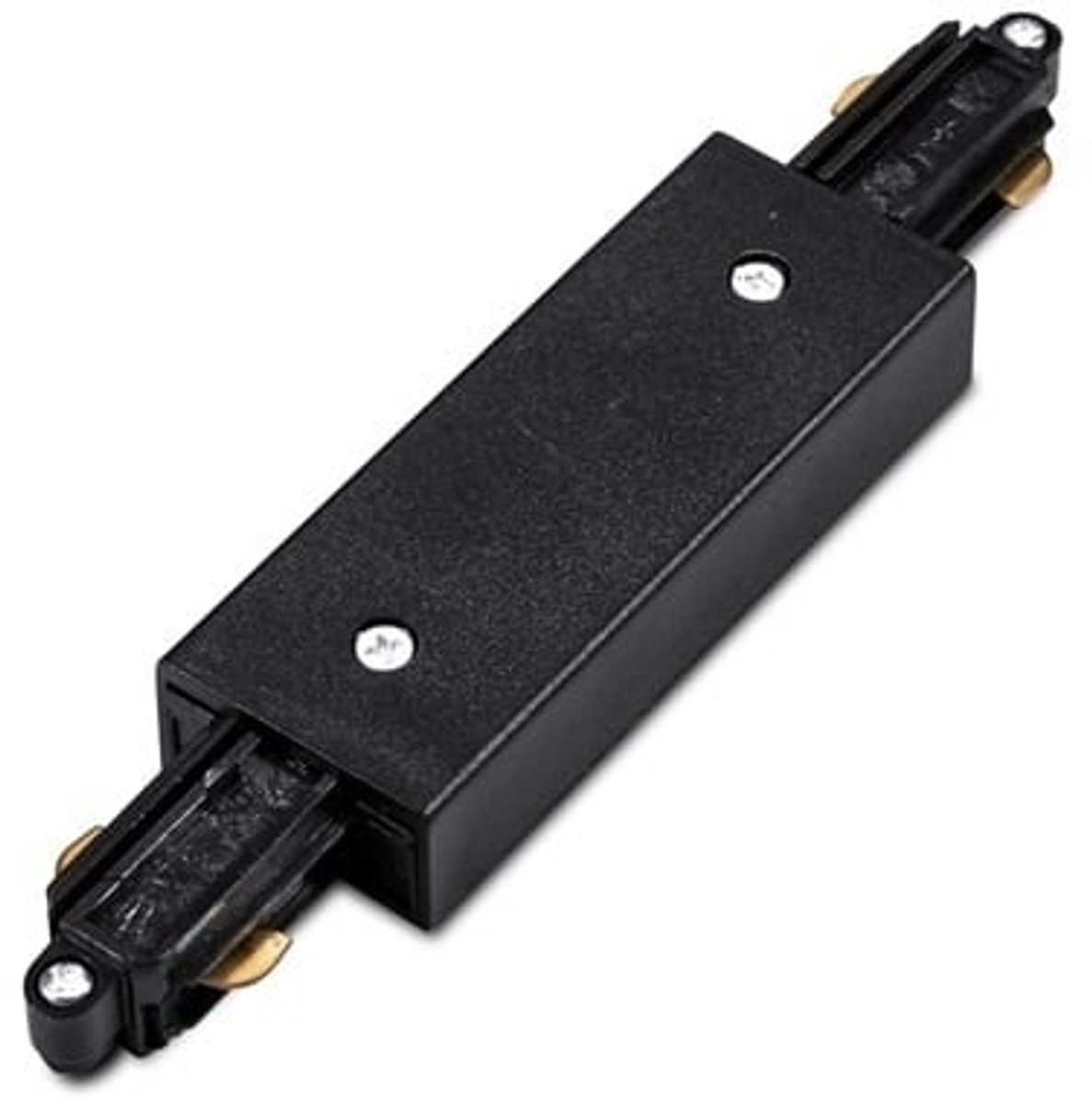 Fantasia TRACK lineaire connector zwart voor 1-fase railverlichting
