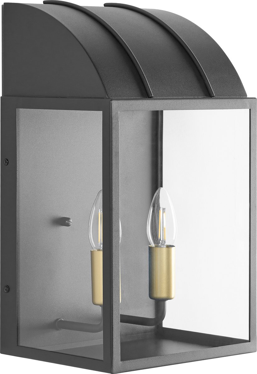 BELITSA - Buiten wandlamp - Zwart - Aluminium