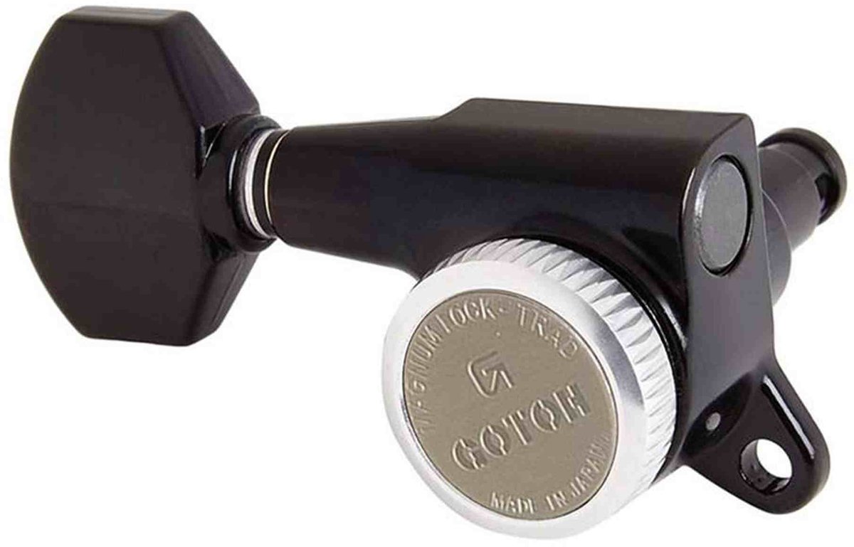 Gotoh GTH14101 SG381 stemmechanieken met Magnum Lock Trad and 07 knoppen, 6R, zwart