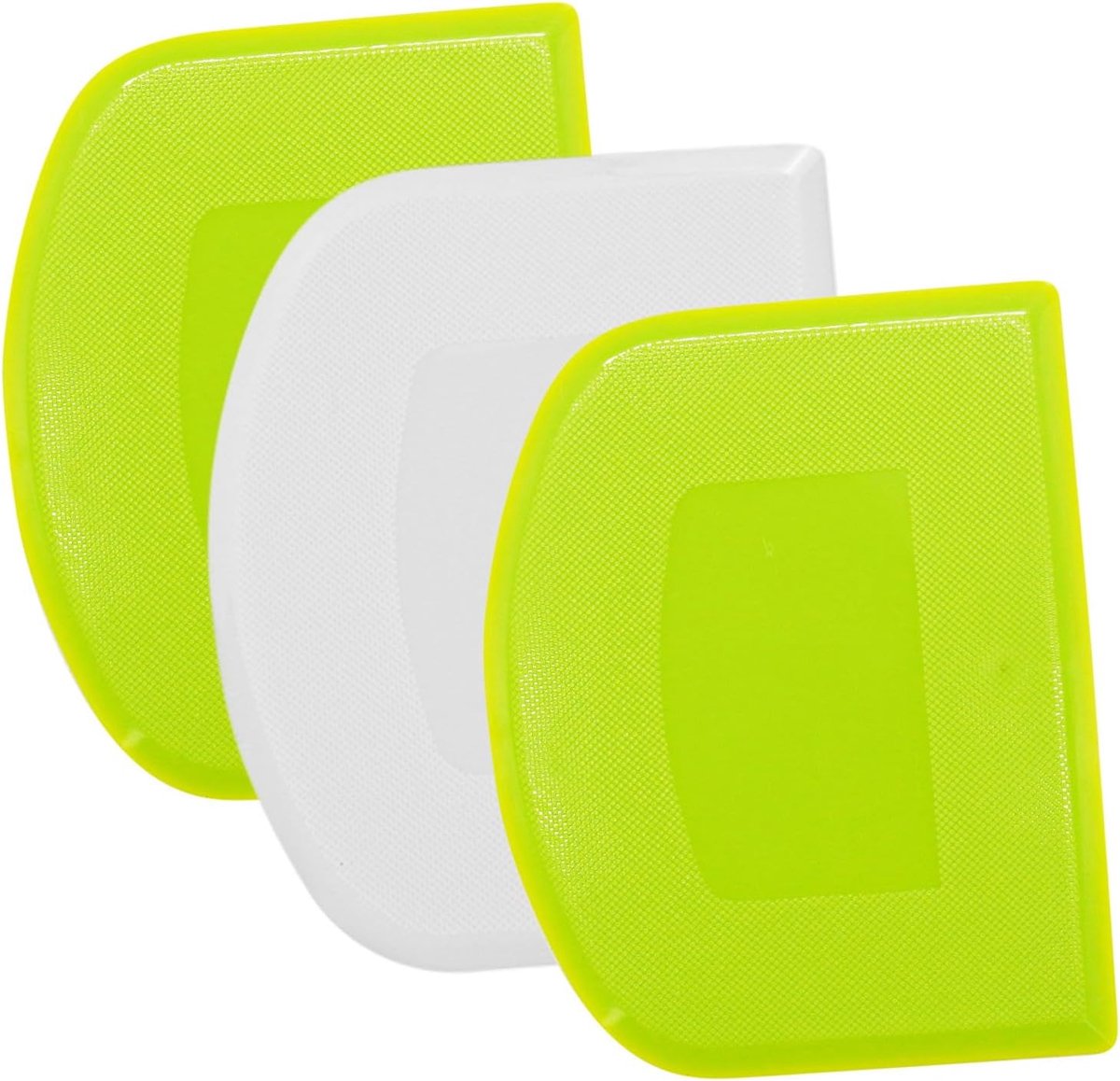 Dough Scraper 3pcs - Plastic Deegschraper - Groen en Wit - Ideaal voor het maken van brood - SnelShoppen