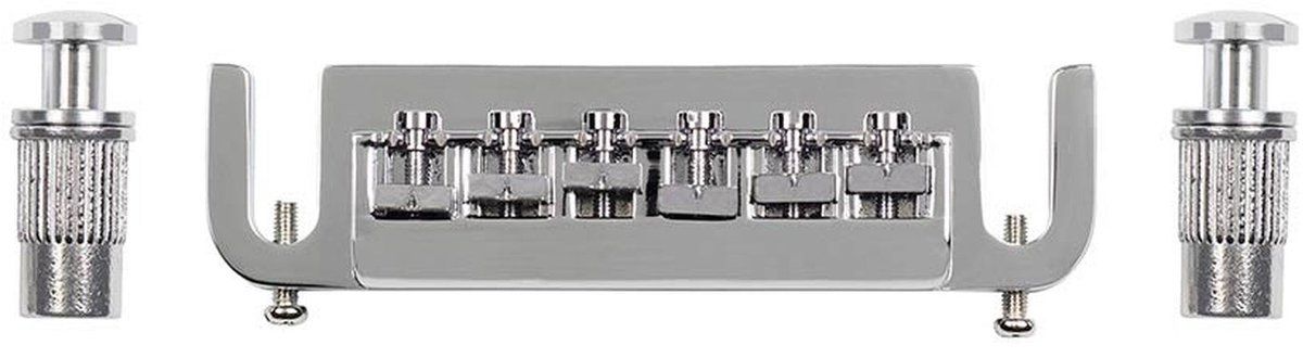 Brug-Staartstuk, G-model, with studs, chroom