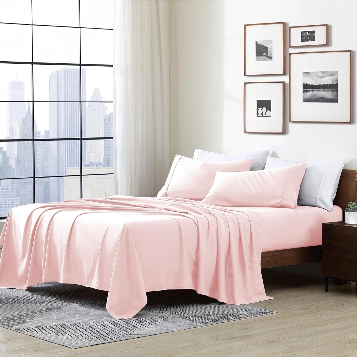 Bedlinnen set tweepersoons - ultra zacht - blush kleur - hypoallergeen en kreukvrij - SnelShoppen