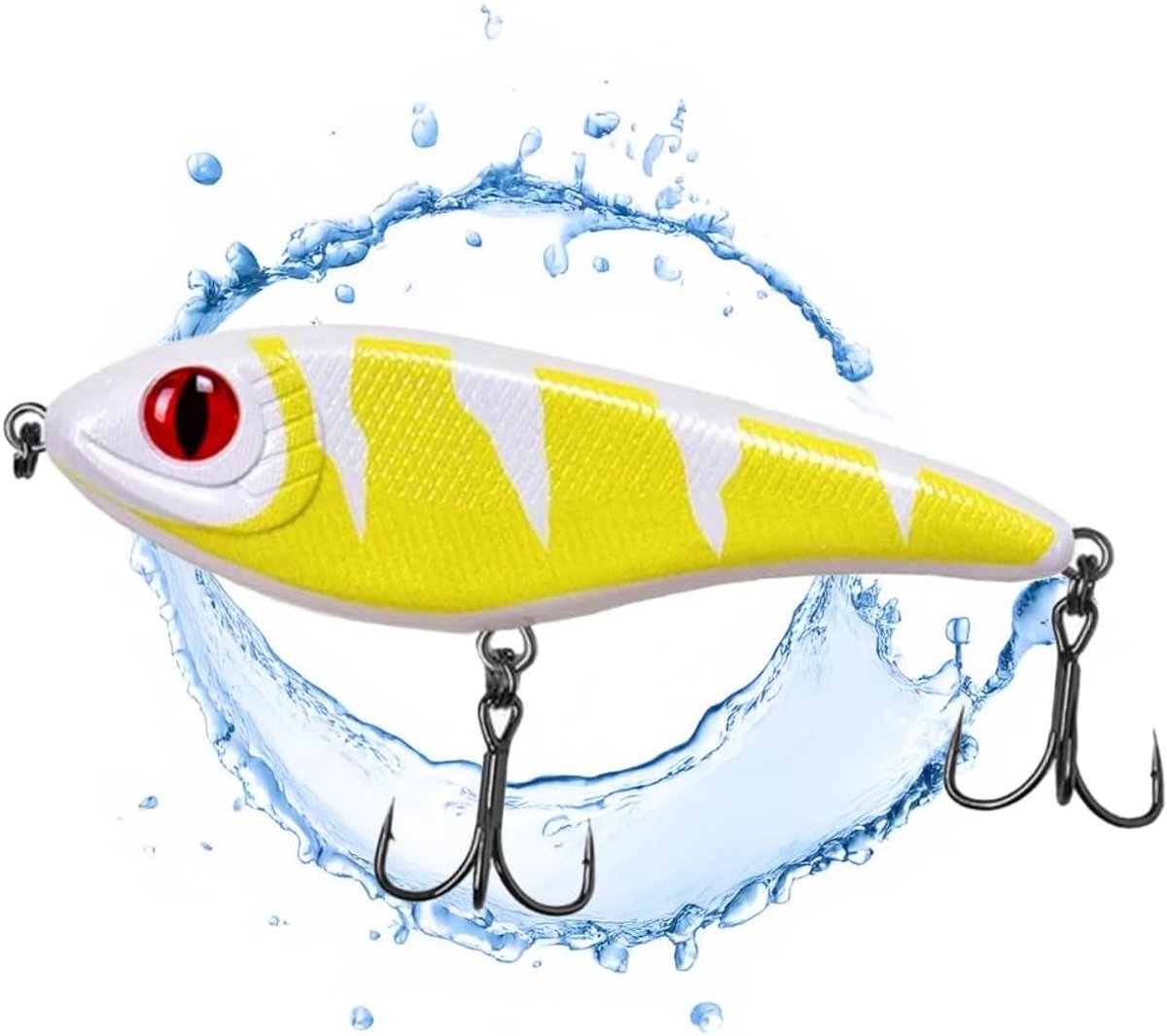 Jerkbait pike 15 cm - 80 g slow sink - UV-actief - perfect voor grote snoeken - SnelShoppen