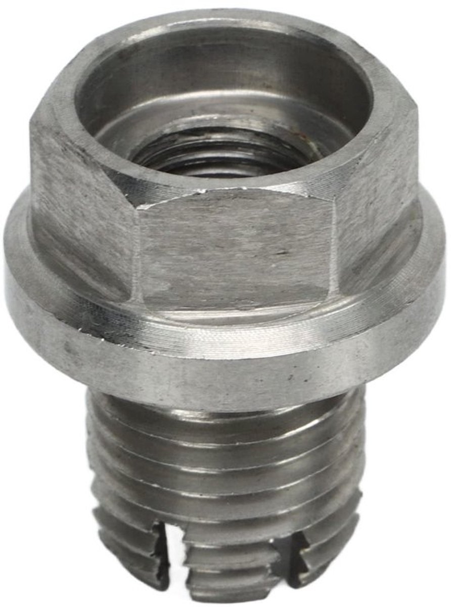 Olieaftapplug Roestvrij Staal - Zelftappende Reparatieset - Anti-lekkage O-ring - Extra Grote Piggyback - M14.1-1.5x15mm - Eenvoudige Installatie - Afsluitplug