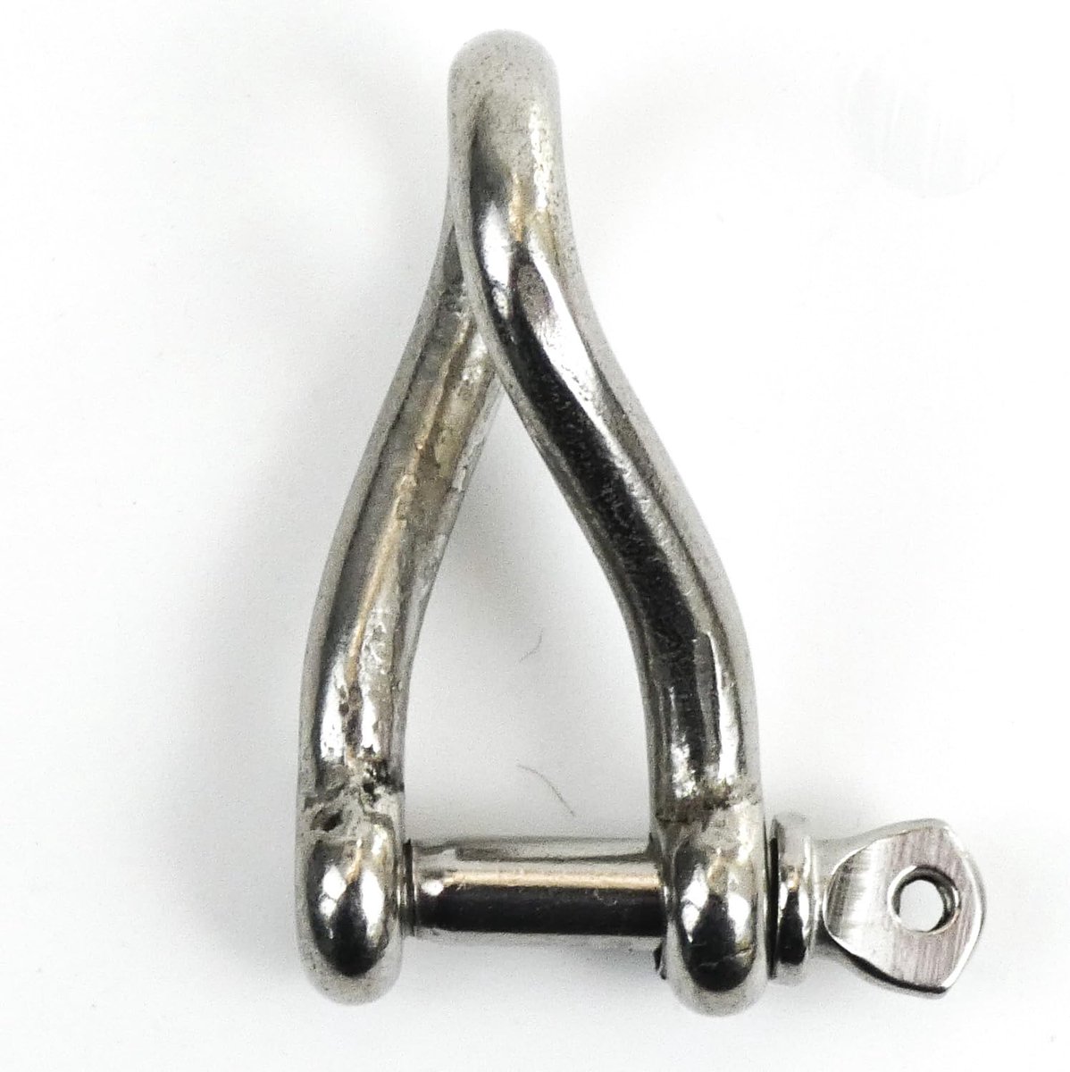 ronde shackle – RVS A4 (AISI 316) | Flexibele shackle voor kettingen en lijnen | Maritieme sluiting corrosiebestendig | Set van 2 – verschillende maten (4 mm)