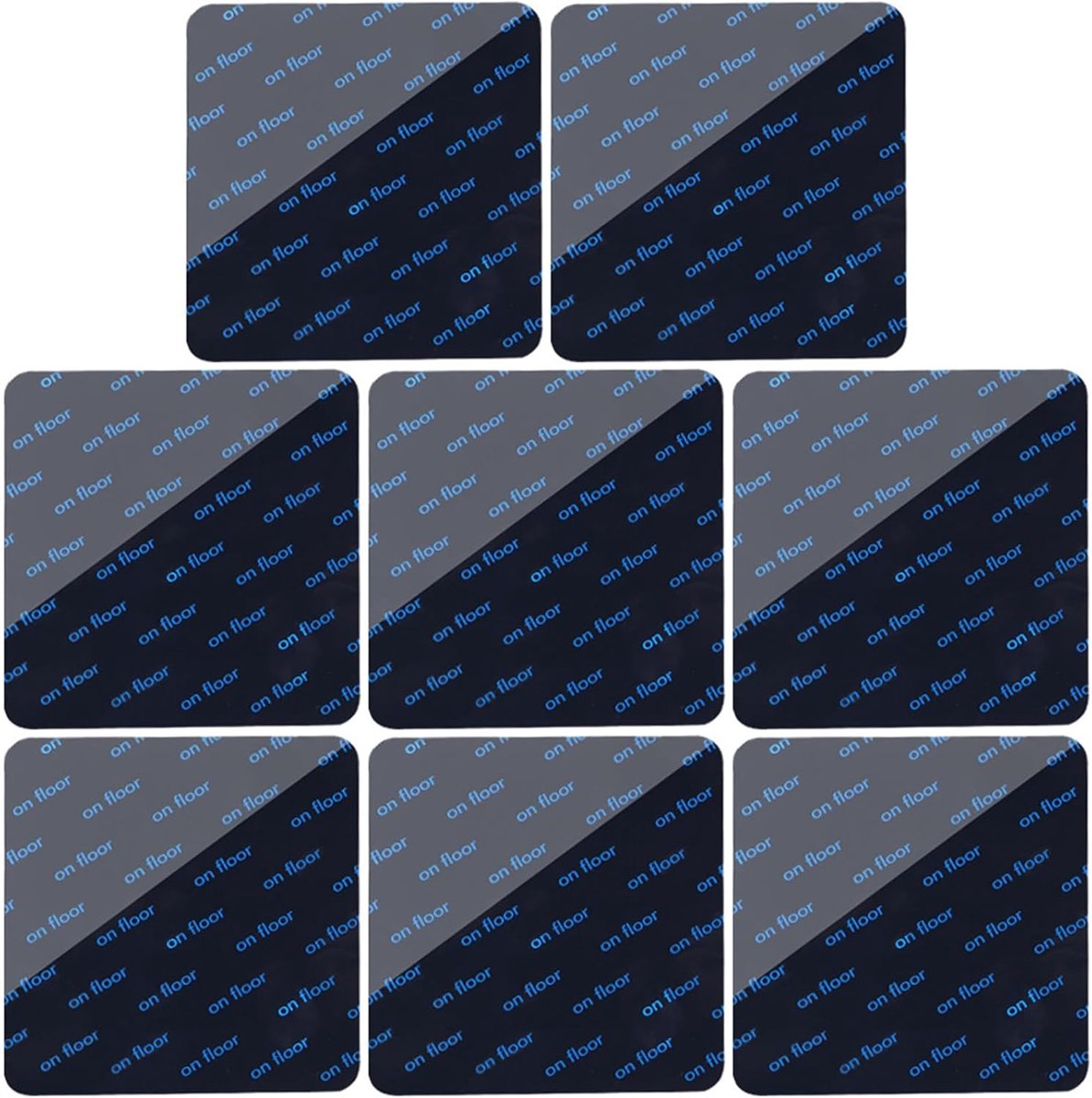 8 stuks antislip onderlaag, antislipmat voor tapijt, antislip, tapijtstopper, anti-krulling, herbruikbaar, 10 x 10 cm, zwart