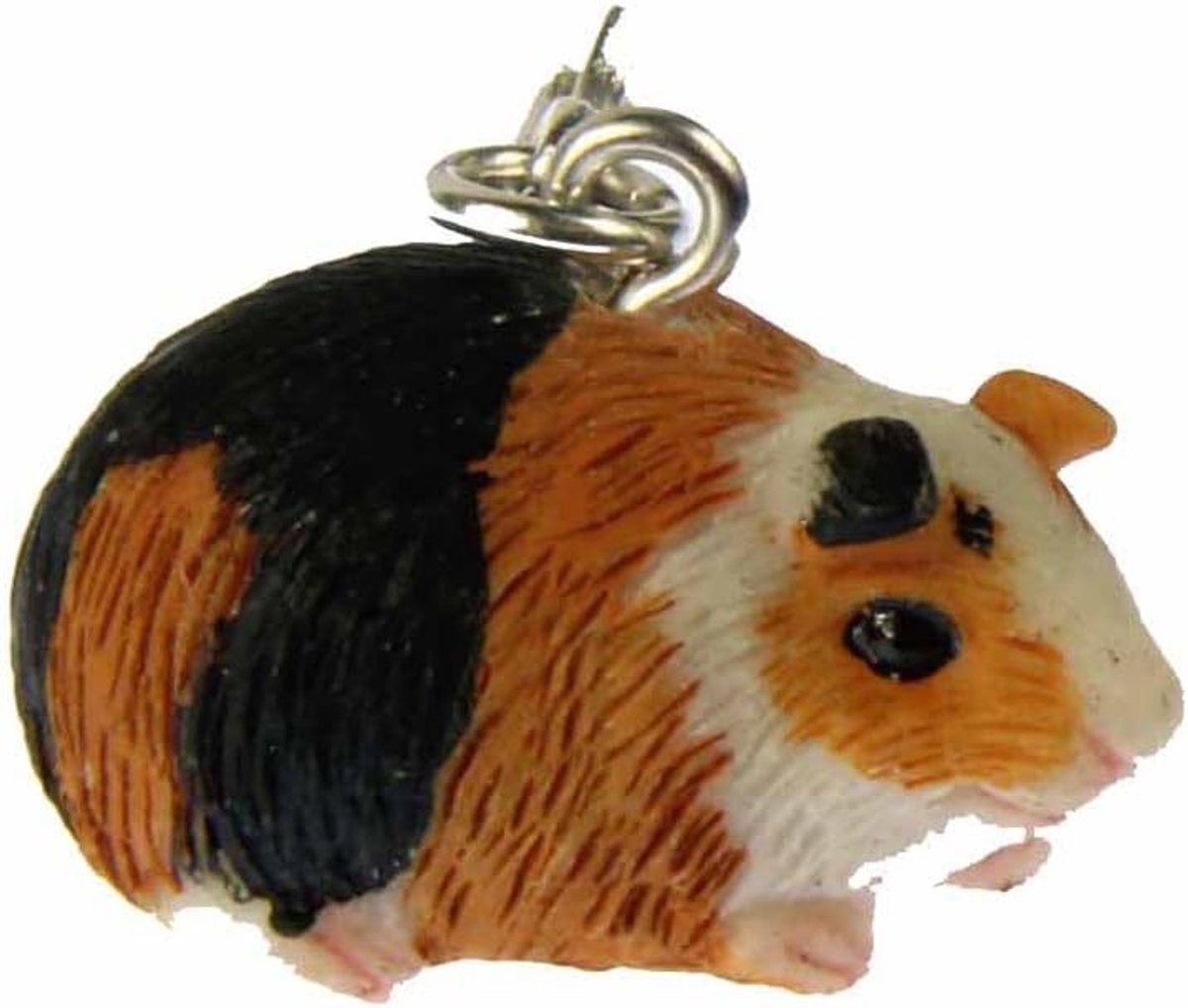 Cavia's Guinea Pig Charm huisdier miniatuur - handgemaakte modesieraden I kettinghanger verzilverd - bedelhanger bedelarmband - hanger voor armband, 24mm, Hars, Geen edelsteen