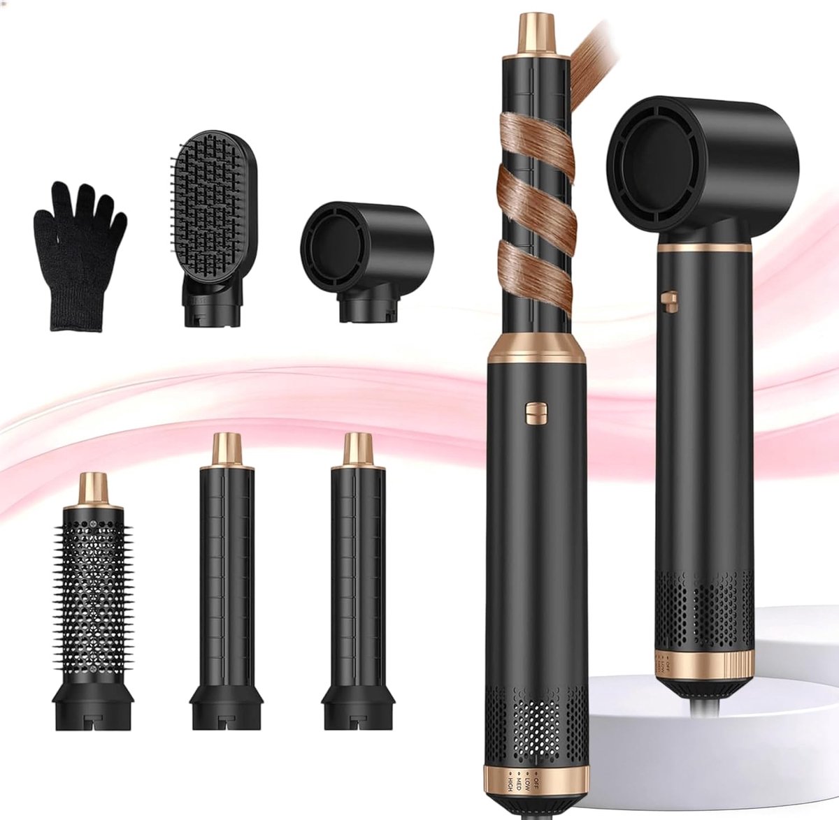 Styler, ronde borstelföhn, drogen, gladmaken, krullen, volume geven, masseren van de hoofdhuid, ionenverzorging, stylingborstels voor alle haartypes