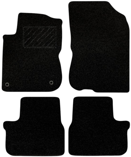 Tip-it - Tapis de voiture Peugeot 2008 (CU_) 2013 - 2022 - Ajustement parfait - 4 pièces