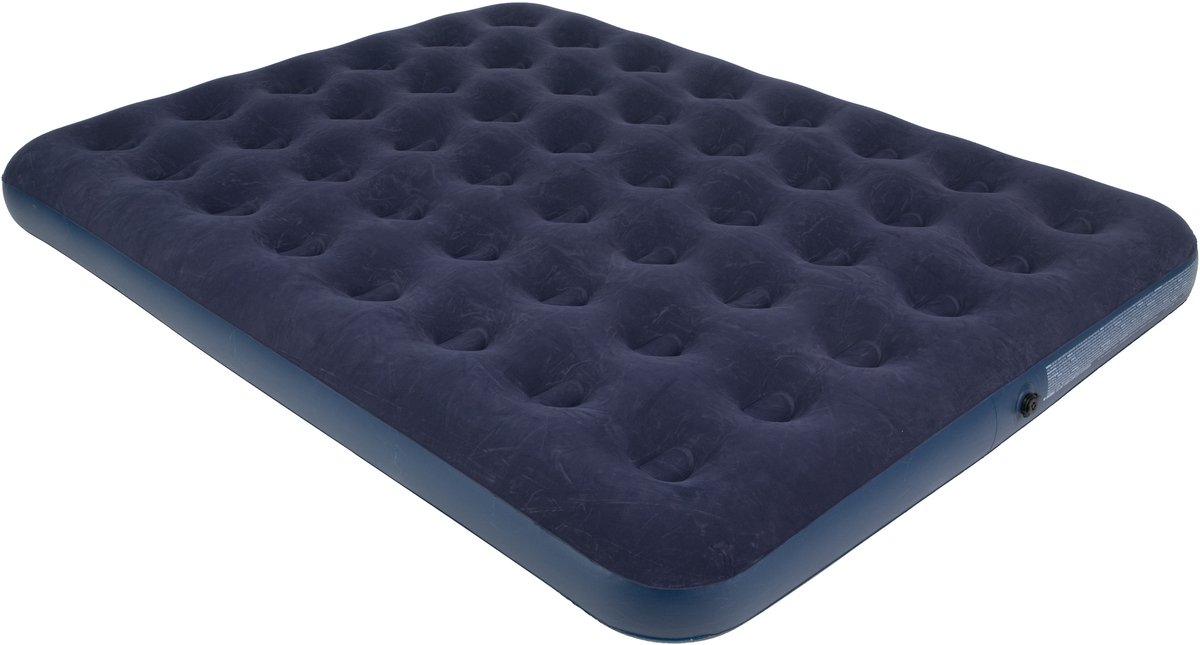 Jilong Luchtbed - 2-persoons - Flocked Queen - 203 X 152 X 22 cm - Blauw