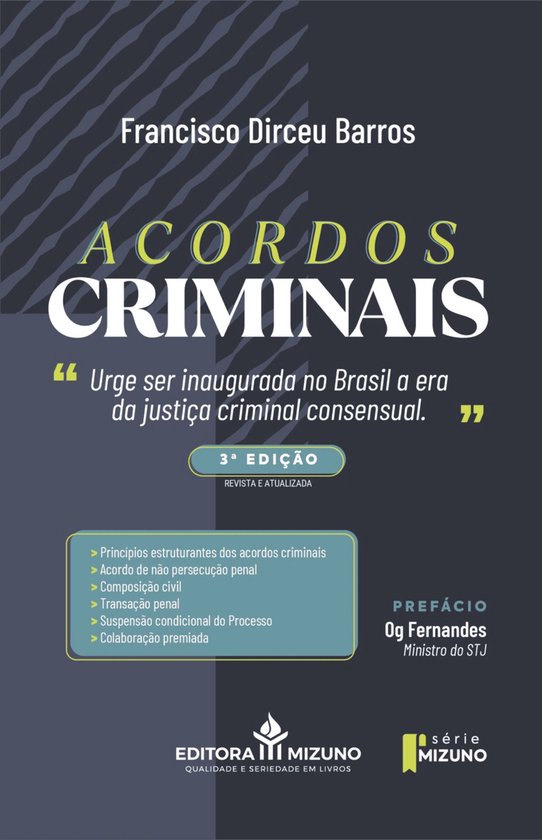 Acordos Criminais 3ª edição 2026 - cover