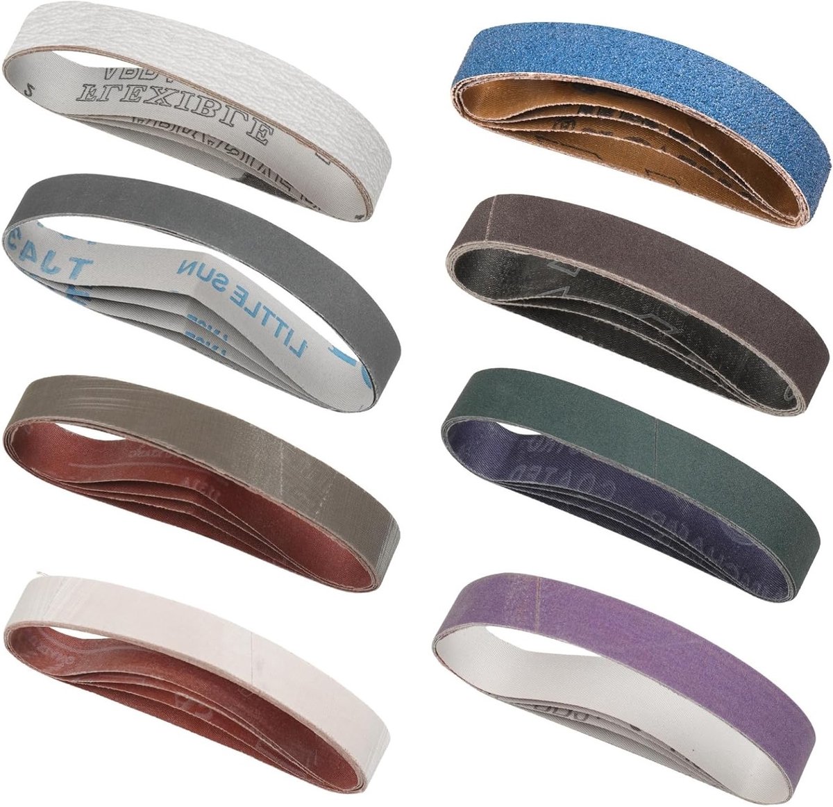Set van 32 Vervangende Slijpbanden voor Messenslijpers, 19 x 305 mm, Geschikt voor Diverse Slijpgraden, Professioneel Gereedschap en Keukenaccessoires