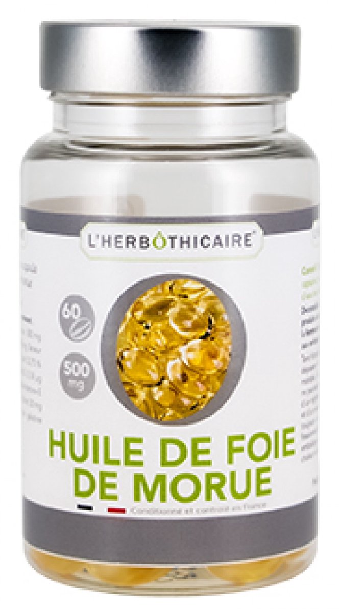 L'Herbôthicaire Kabeljauwleverolie 60 Capsules
