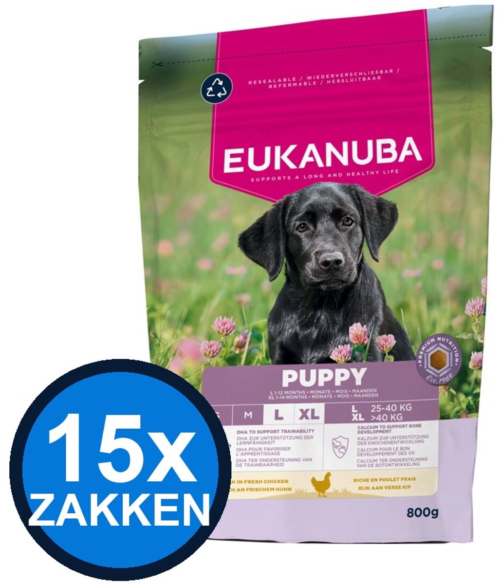Eukanuba Eukanuba - Life Care Dog Puppy Large Chicken - Hondenvoer Droogvoer - 800 g